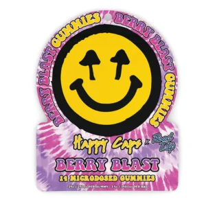 Happy Caps® x Road Trip - MICRODOSED Gummies + Functional Mushrooms - Berry Blast